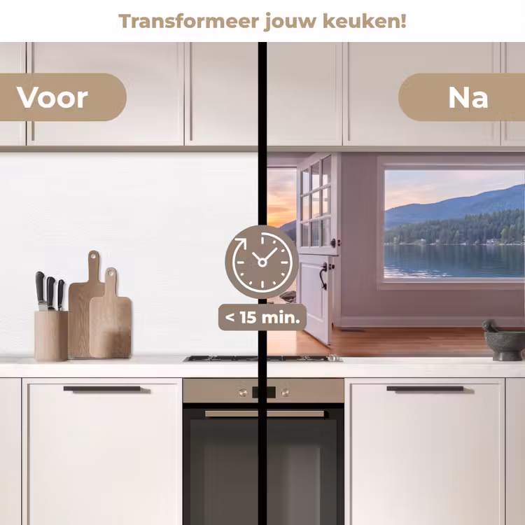 Keuken achterwand - Meer - Zonsondergang - Natuur — 3