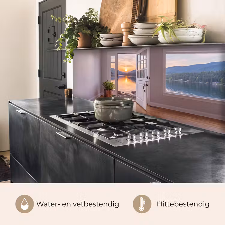 Keuken achterwand - Meer - Zonsondergang - Natuur — 5