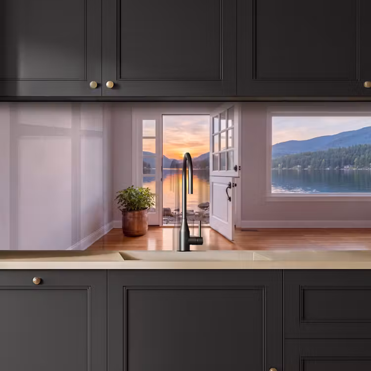 Keuken achterwand - Meer - Zonsondergang - Natuur — 6