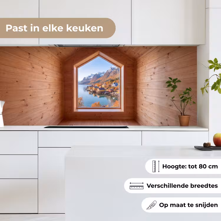 Keuken achterwand - Uitzicht - Fjord - Herfst — 7