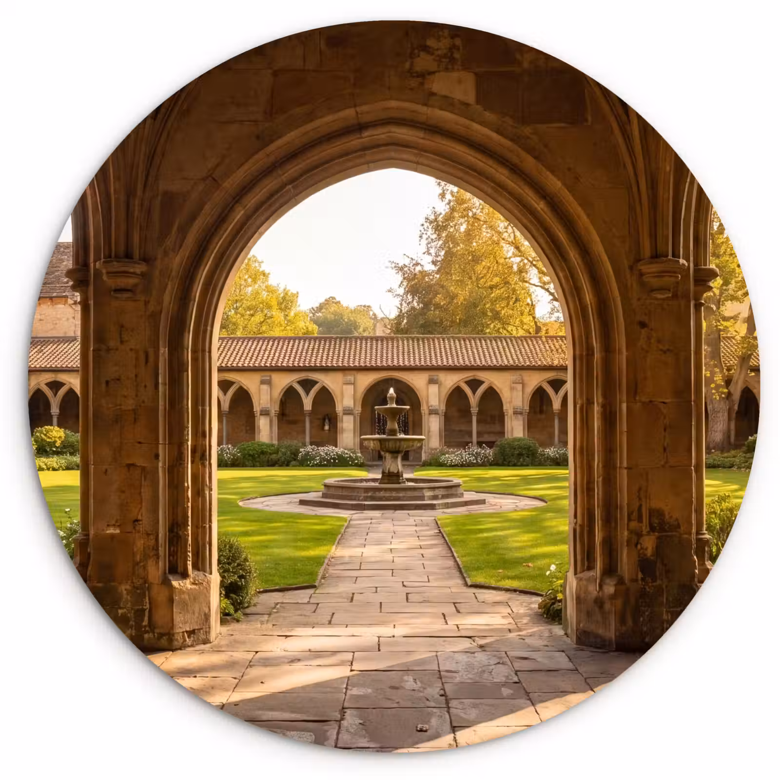 Muurcirkel - Architectuur - Tuin - Fontein — 1
