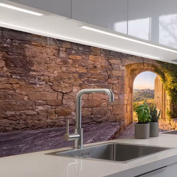 Keuken achterwand - Architectuur - Landschap - Zonlicht — 2