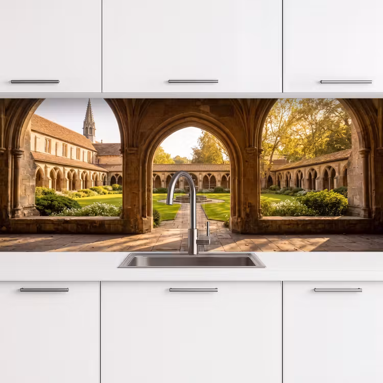 Keuken achterwand - Architectuur - Tuin - Fontein — 4