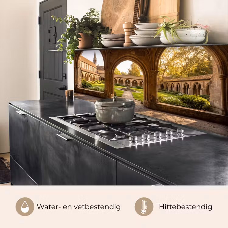 Keuken achterwand - Architectuur - Tuin - Fontein — 5