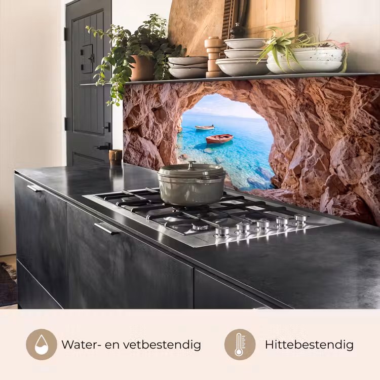 Keuken achterwand - Grot - Zee - Boten — 5