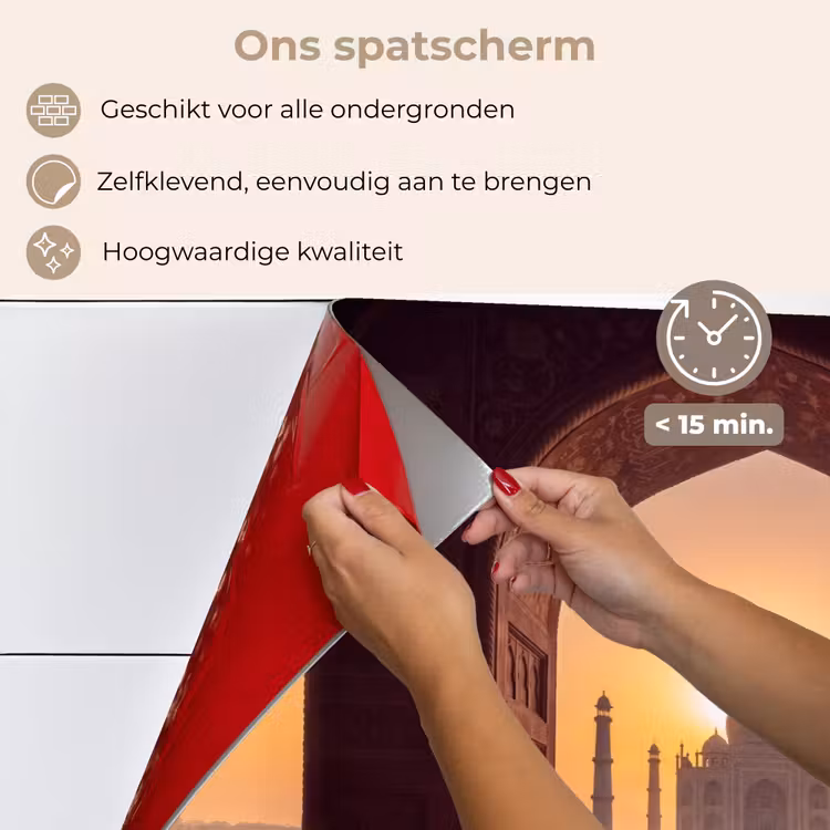 Keuken achterwand - Monument - Zonsondergang - Goud — 4