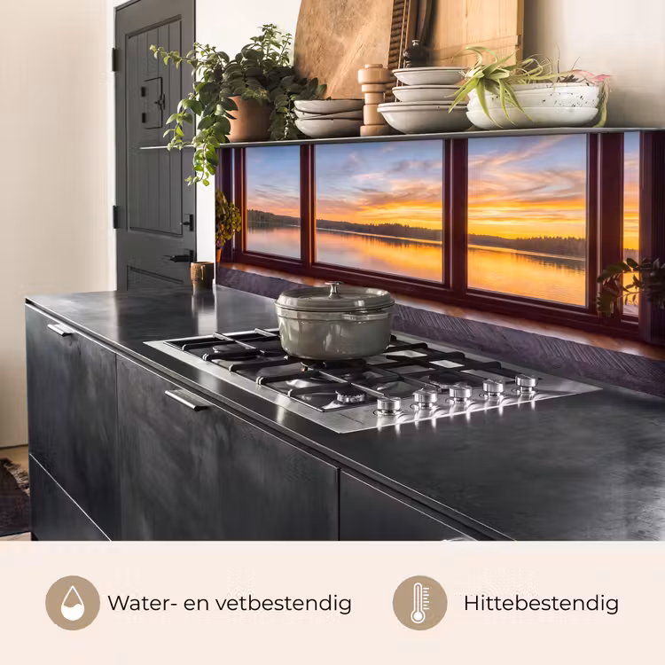 Keuken achterwand - Raam - Meer - Natuur — 5