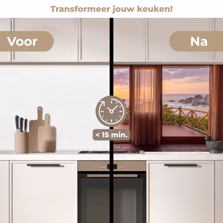 Keuken achterwand - Strand - Zonsondergang - Natuur — 3