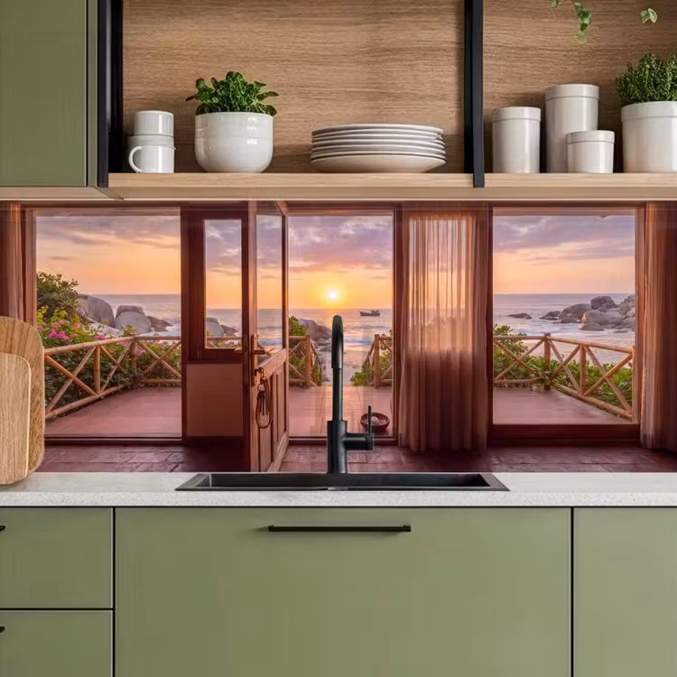 Keuken achterwand - Strand - Zonsondergang - Natuur — 8