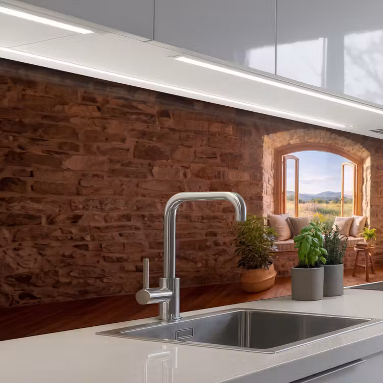 Keuken achterwand - Vensterbank - Uitzicht - Natuur — 2