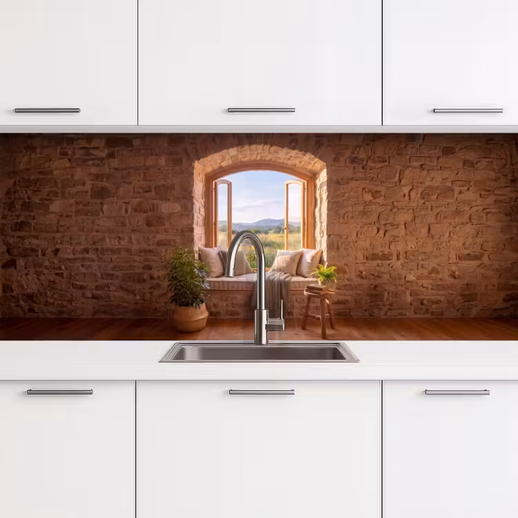 Keuken achterwand - Vensterbank - Uitzicht - Natuur — 4