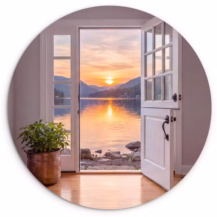 Muurcirkel - Meer - Zonsondergang - Natuur — 1