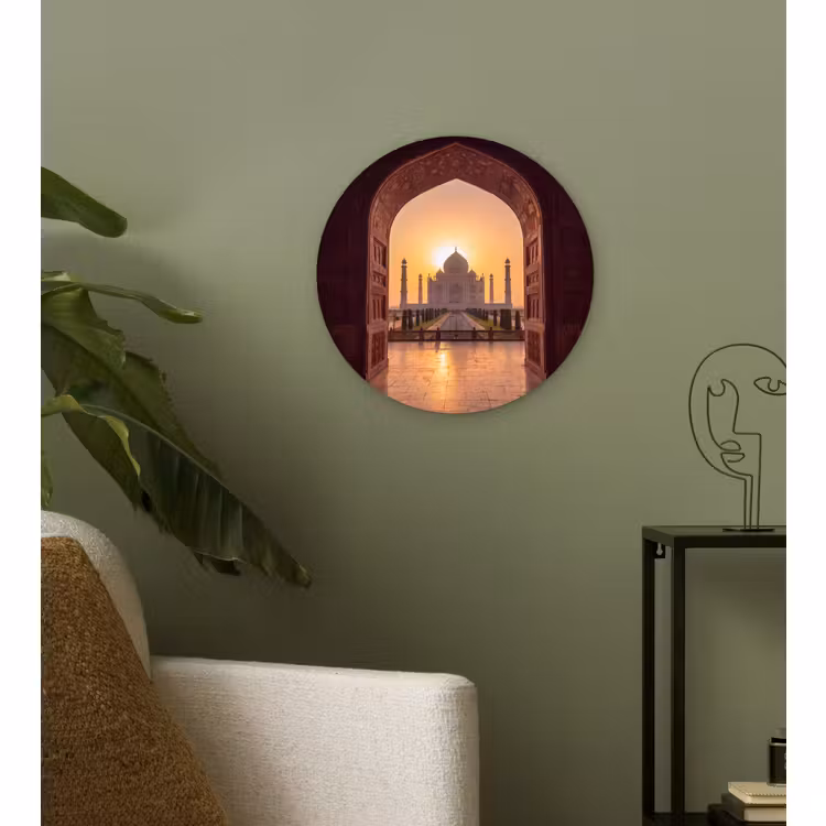 Muurcirkel - Monument - Zonsondergang - Goud — 3