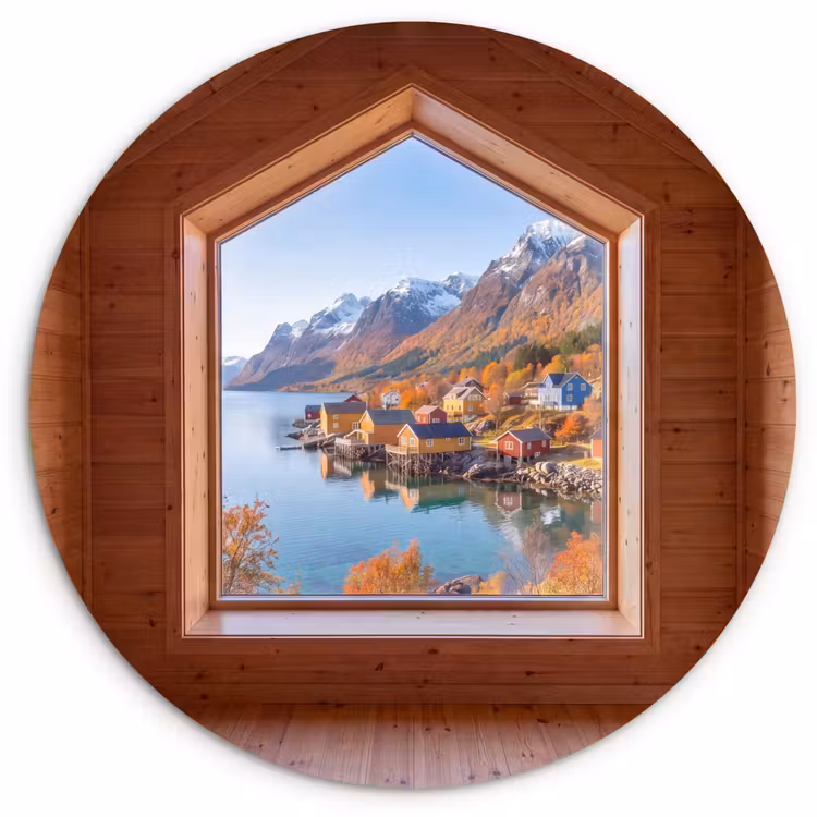Muurcirkel - Uitzicht - Fjord - Herfst — 1