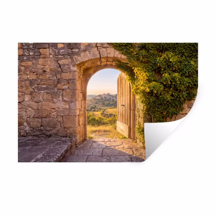 Muursticker - Architectuur - Landschap - Zonlicht — 1