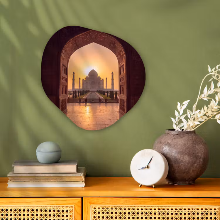 Organisch schilderij forex - Monument - Zonsondergang - Goud — 2