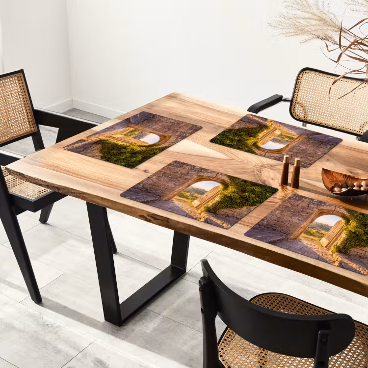Placemat - 6 stuks - Architectuur - Landschap - Zonlicht — 3