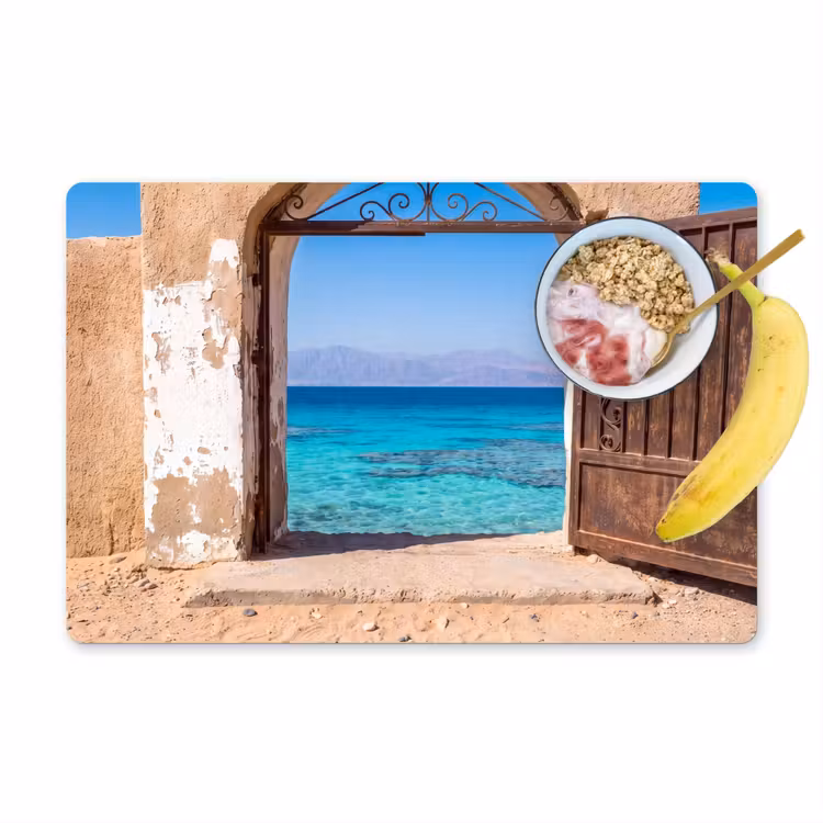 Placemat - 6 stuks - Poort - Zee - Natuur — 1