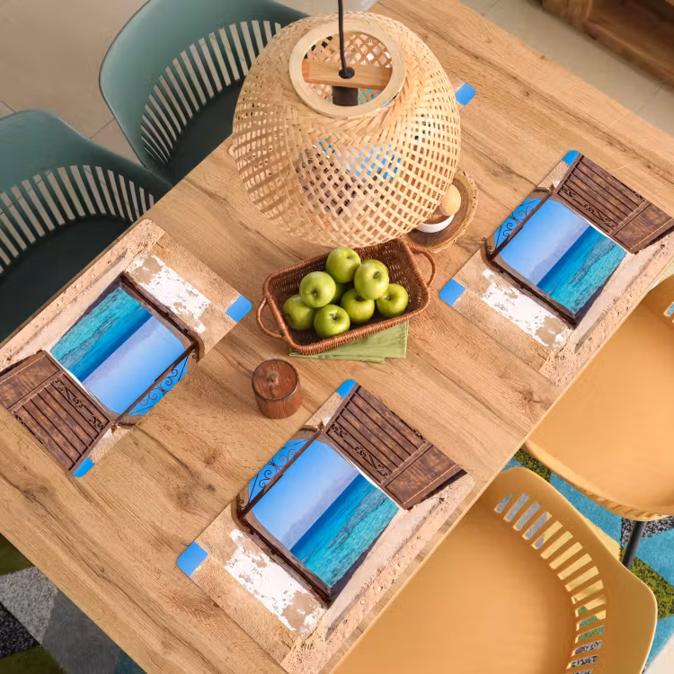 Placemat - 6 stuks - Poort - Zee - Natuur — 4