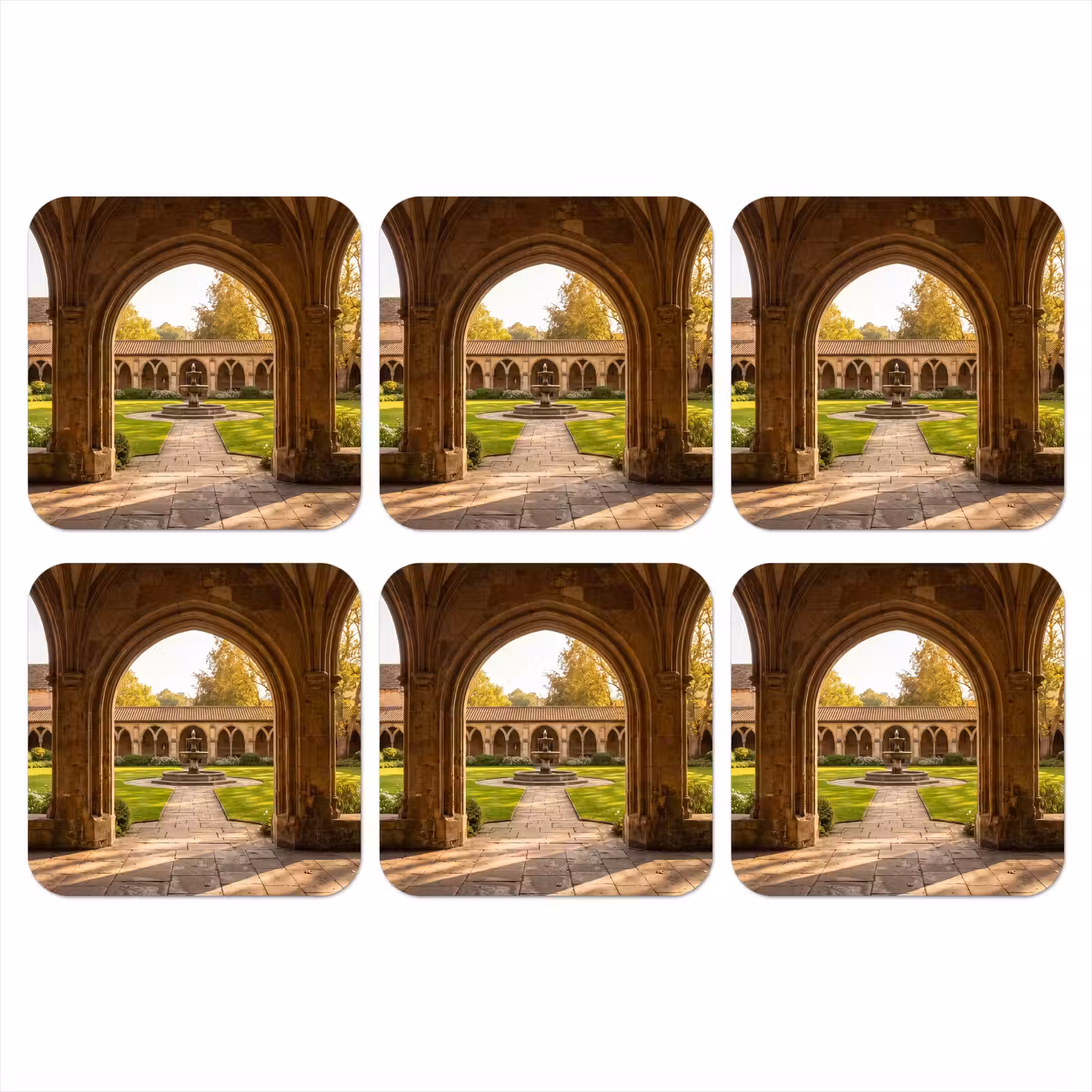 Onderzetter - Architectuur - Tuin - Fontein — 1