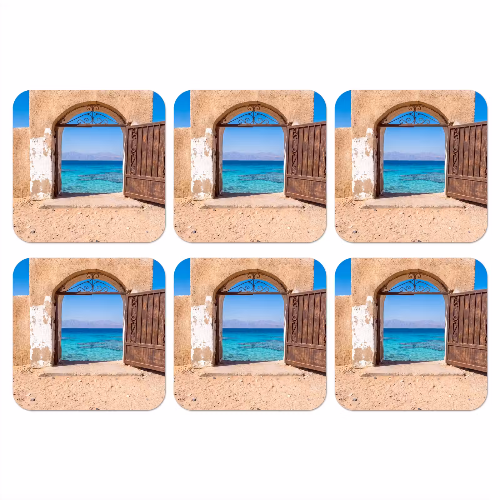 Onderzetter - Poort - Zee - Natuur — 1