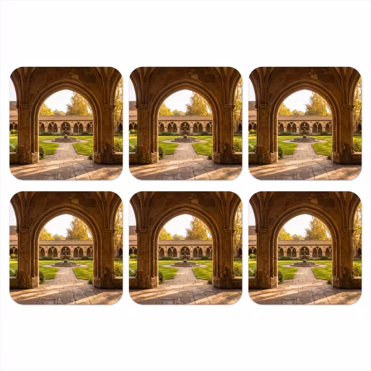 Onderzetter - Architectuur - Tuin - Fontein — 1