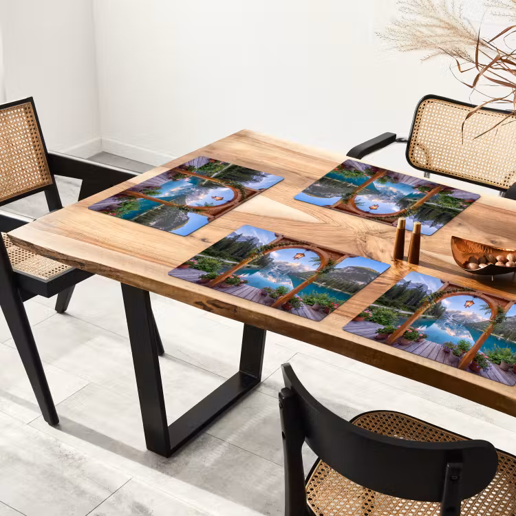 Placemat - 6 stuks - Meer - Bergen - Natuur — 3