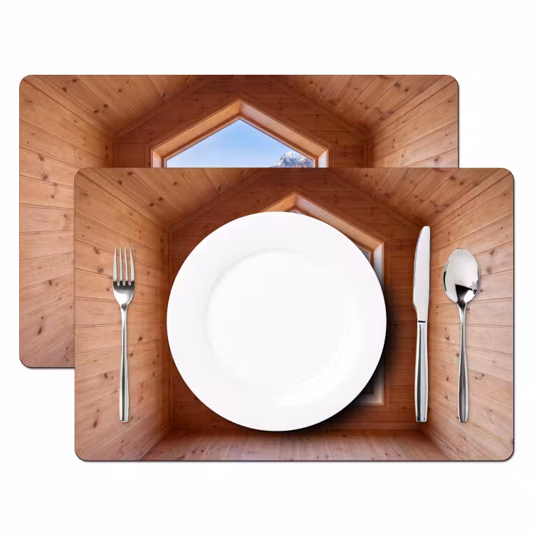 Placemat - 6 stuks - Uitzicht - Fjord - Herfst — 2