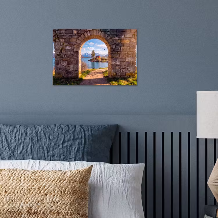 Poster - Huis - Meer - Bergen — 3
