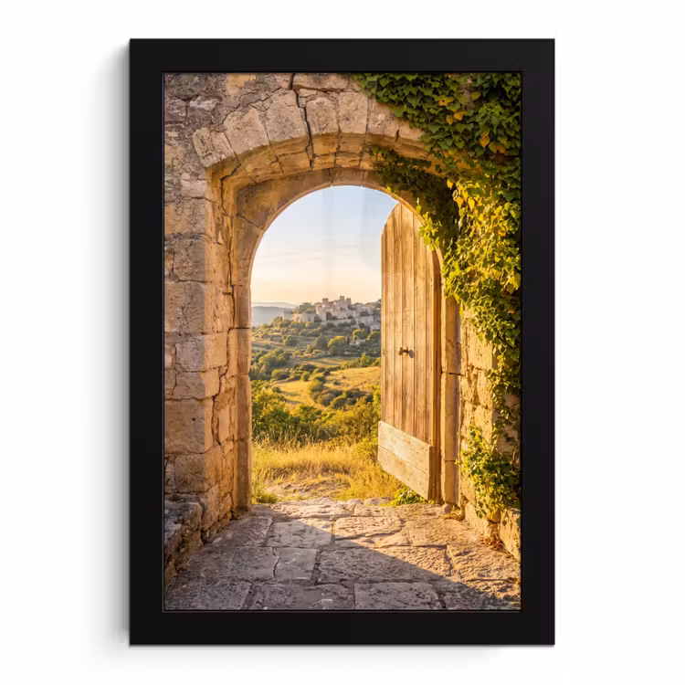 Poster met lijst - Architectuur - Landschap - Zonlicht — 1