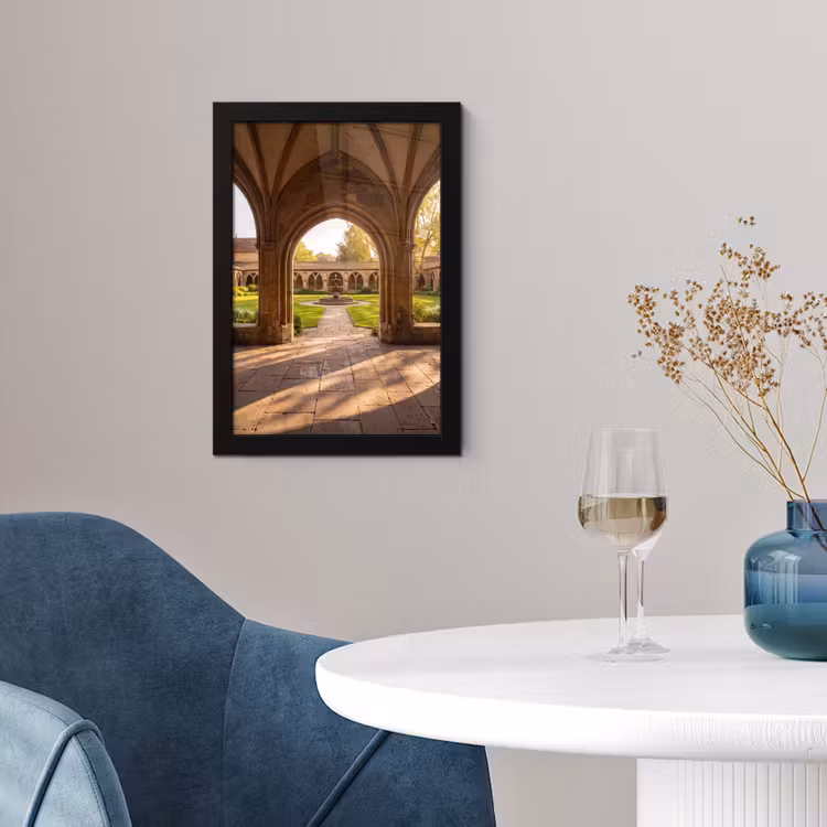 Poster met lijst - Architectuur - Tuin - Fontein — 2