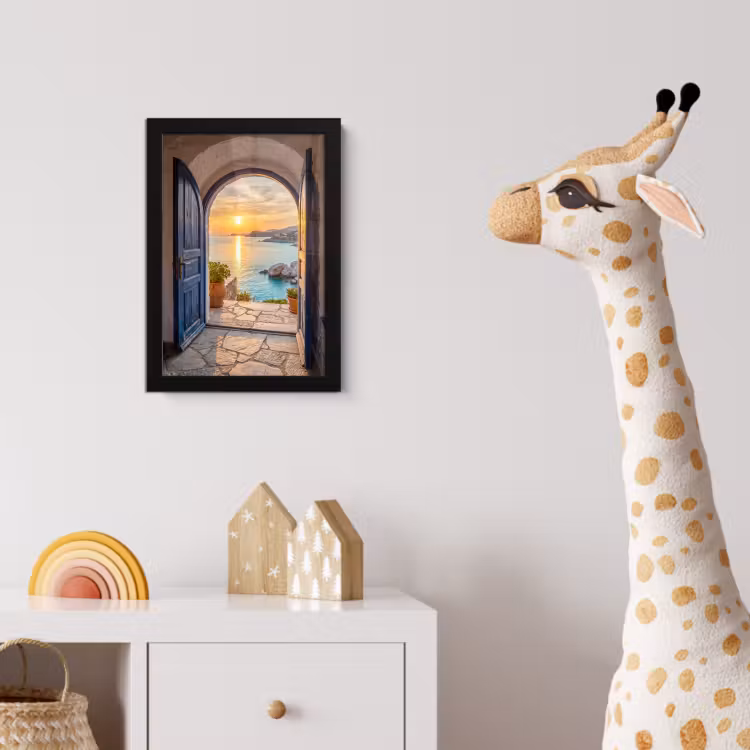 Poster met lijst - Open deur - Zee — 5