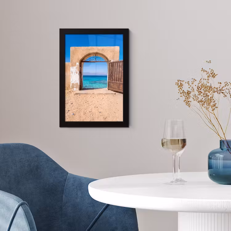 Poster met lijst - Poort - Zee - Natuur — 2