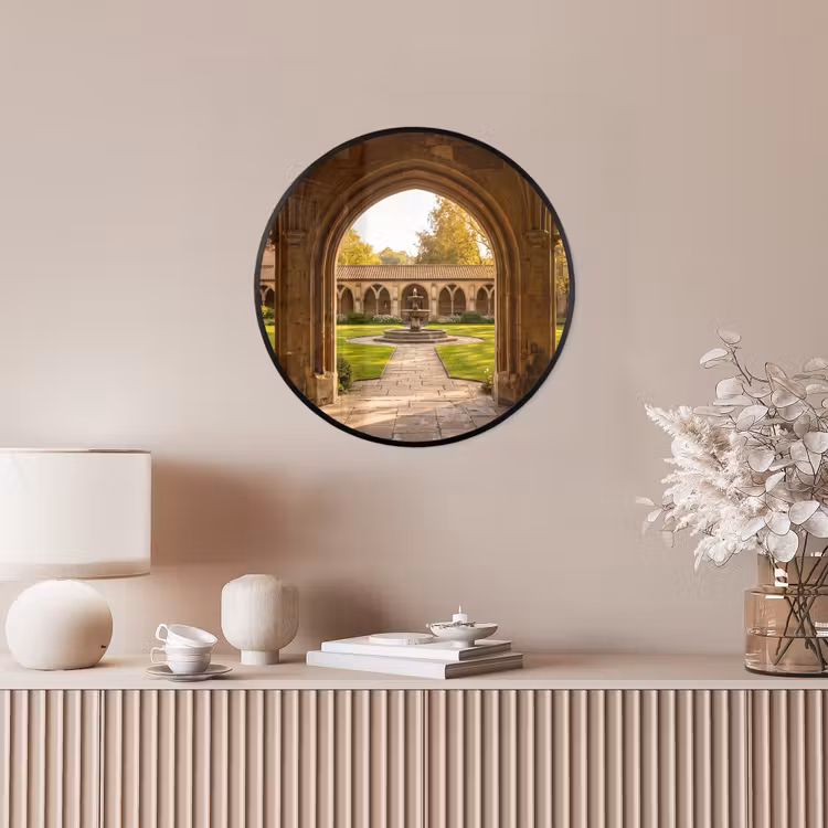 Ronde fotolijst - Architectuur - Tuin - Fontein — 5