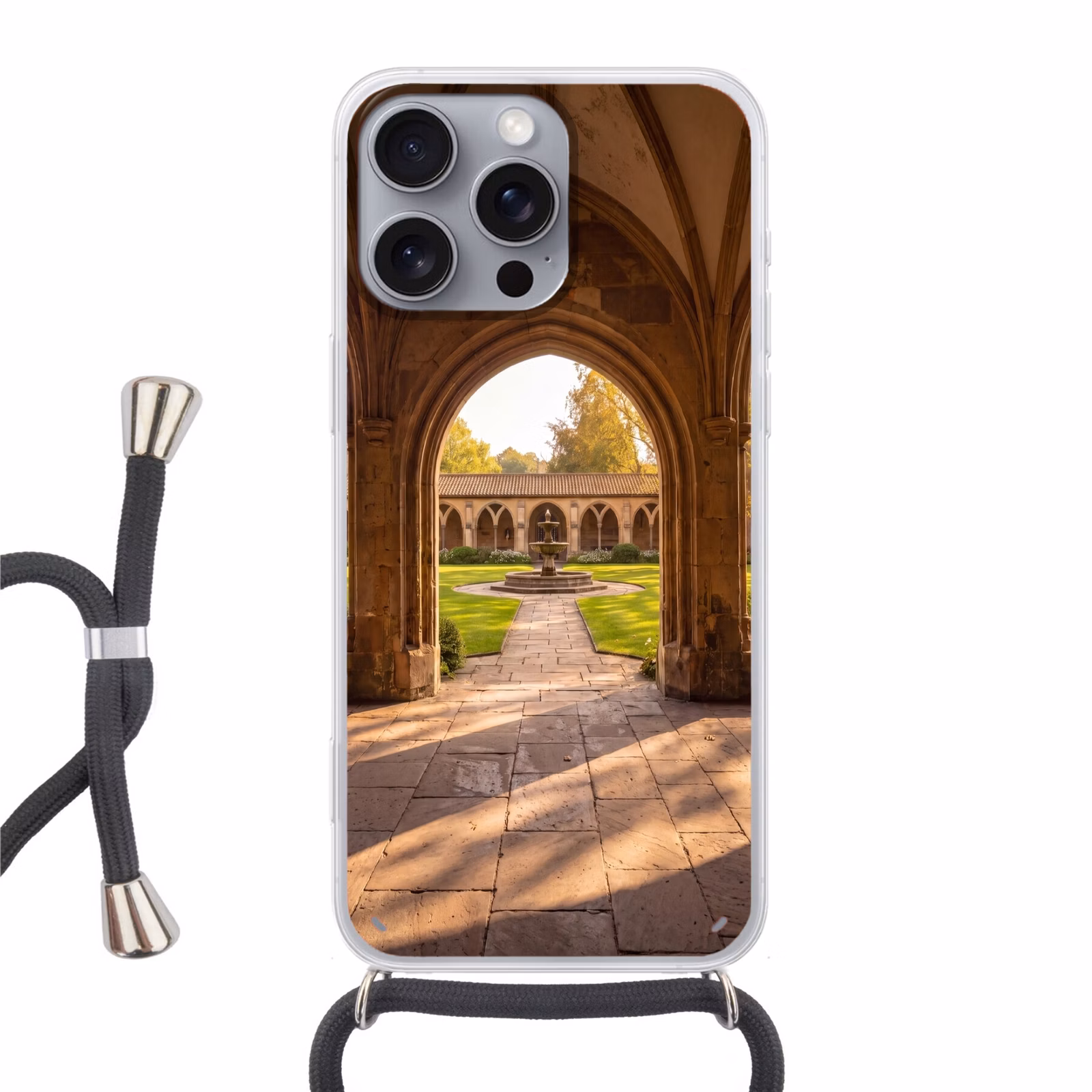 Telefoonhoesje met koord - Architectuur - Tuin - Fontein — 1