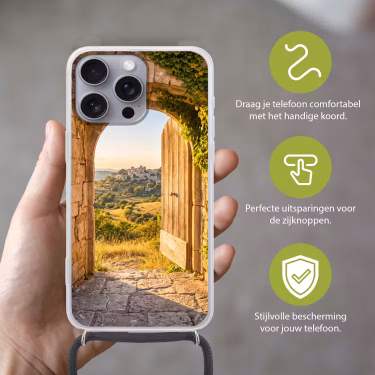Telefoonhoesje met koord - Architectuur - Landschap - Zonlicht — 4
