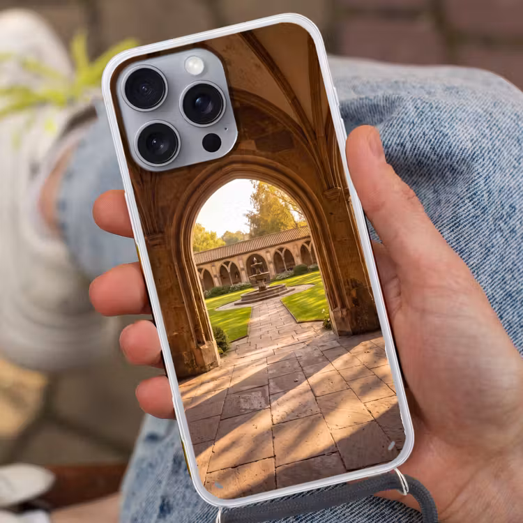 Telefoonhoesje met koord - Architectuur - Tuin - Fontein — 2