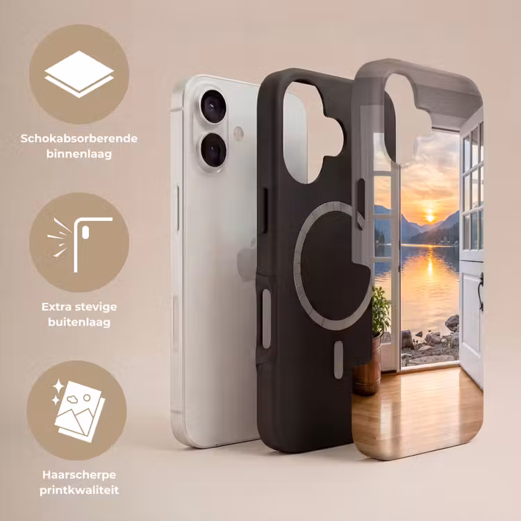 Telefoonhoesje Toughcase - Meer - Zonsondergang - Natuur — 3