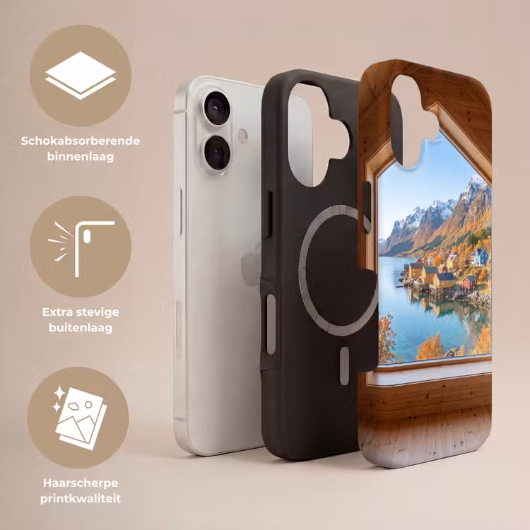 Telefoonhoesje Toughcase - Uitzicht - Fjord - Herfst — 3