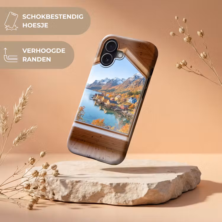 Telefoonhoesje Toughcase - Uitzicht - Fjord - Herfst — 5