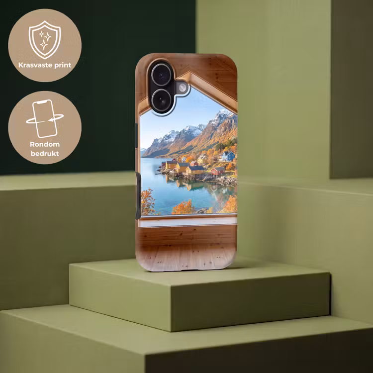 Telefoonhoesje Toughcase - Uitzicht - Fjord - Herfst — 7