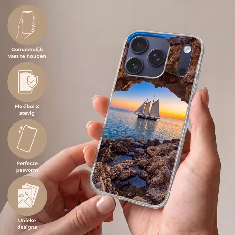 Telefoonhoesje - Zeilboot - Zonsondergang - Zee — 4