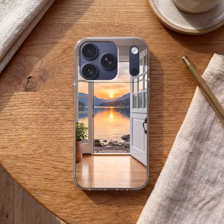 Telefoonhoesje - Meer - Zonsondergang - Natuur — 2