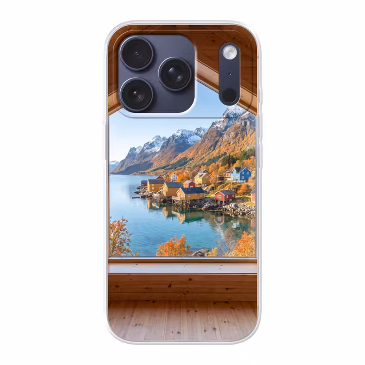 Telefoonhoesje - Uitzicht - Fjord - Herfst — 1