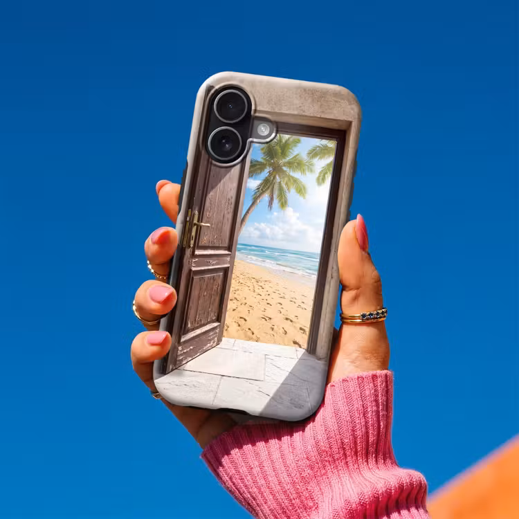 Telefoonhoesje Toughcase - Deur - Zee - Zomer — 2