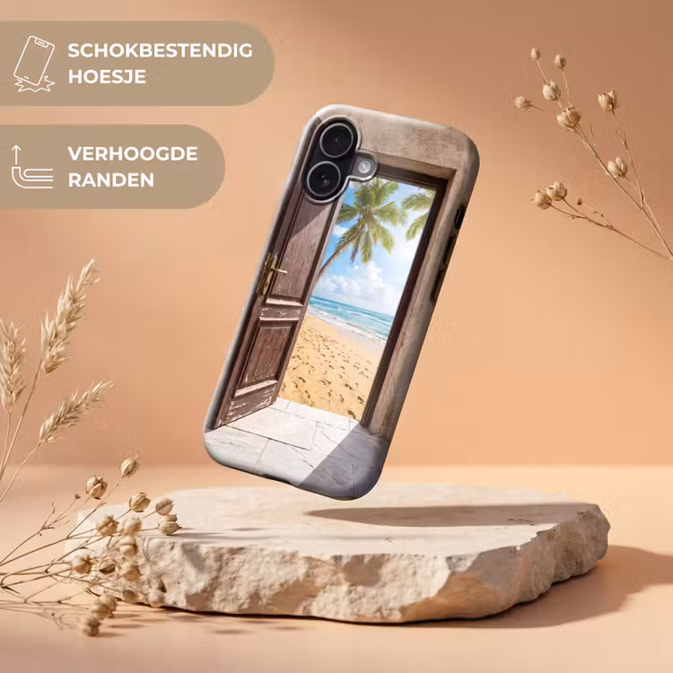 Telefoonhoesje Toughcase - Deur - Zee - Zomer — 5