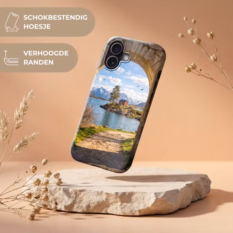Telefoonhoesje Toughcase - Huis - Meer - Bergen — 5