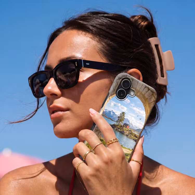Telefoonhoesje Toughcase - Huis - Meer - Bergen — 6