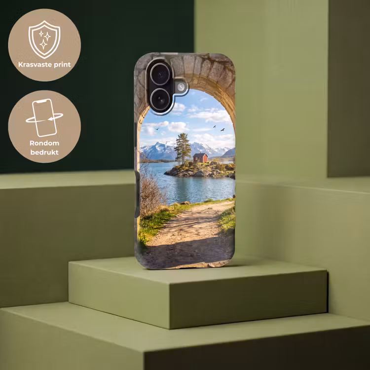Telefoonhoesje Toughcase - Huis - Meer - Bergen — 7