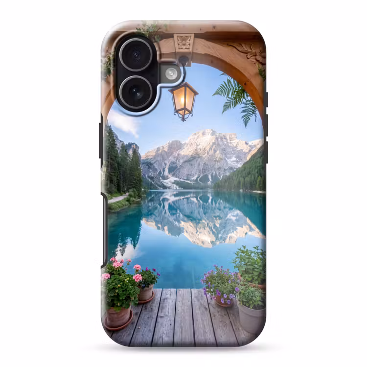 Telefoonhoesje Toughcase - Meer - Bergen - Natuur — 1